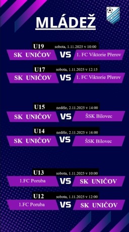 mládež 1.11. - 2.11.2025