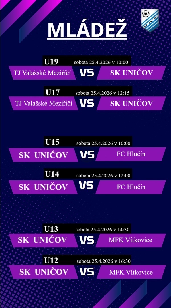 Mládež 25.4. - 26.4.2026