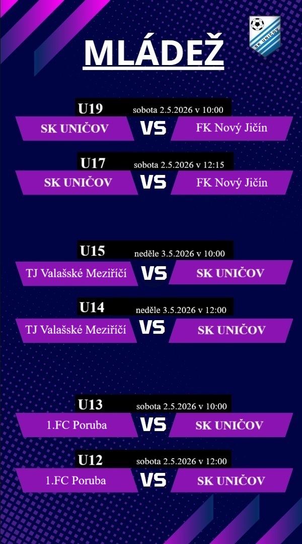 Mládež 1.5 - 3.5.2026