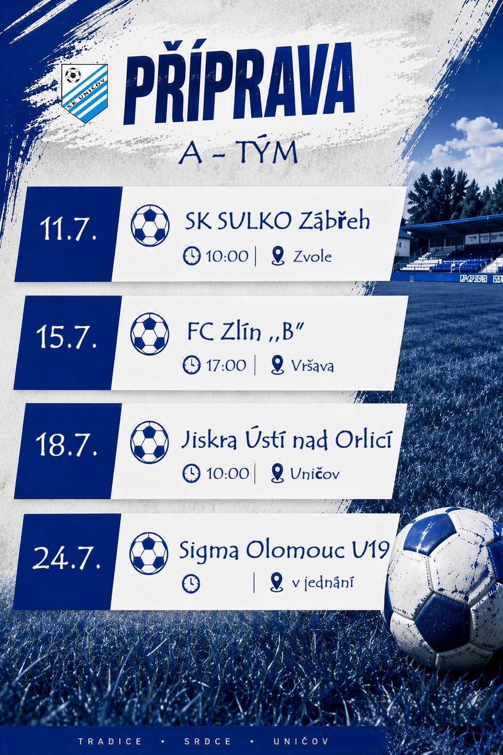 Příprava A-tým